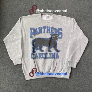 Vintage Carolina Panthers Football Sweatshirt, Retro NFL Shirt For Mens Womens